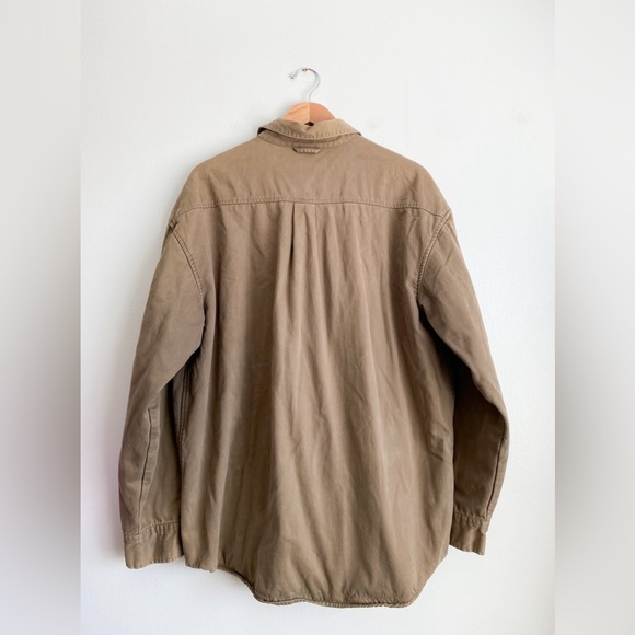 Timberland Men's Olive Shirt Jacket Shacket Overshirt Plaid Workwear Western XL - Picture 3 of 10